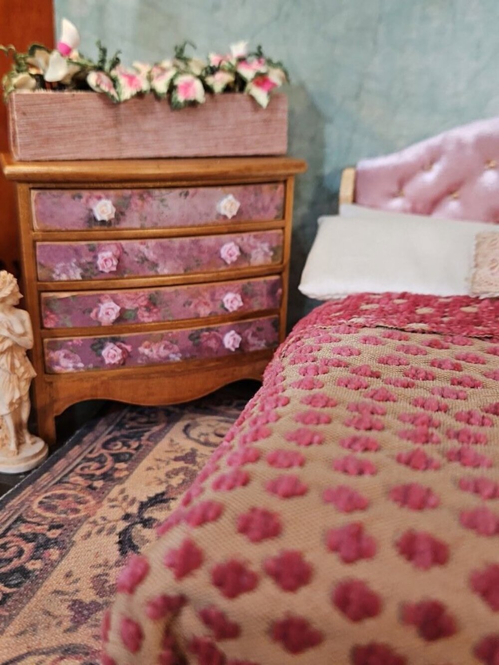 Dollhouse Miniature Bedroom Set Artist Customized